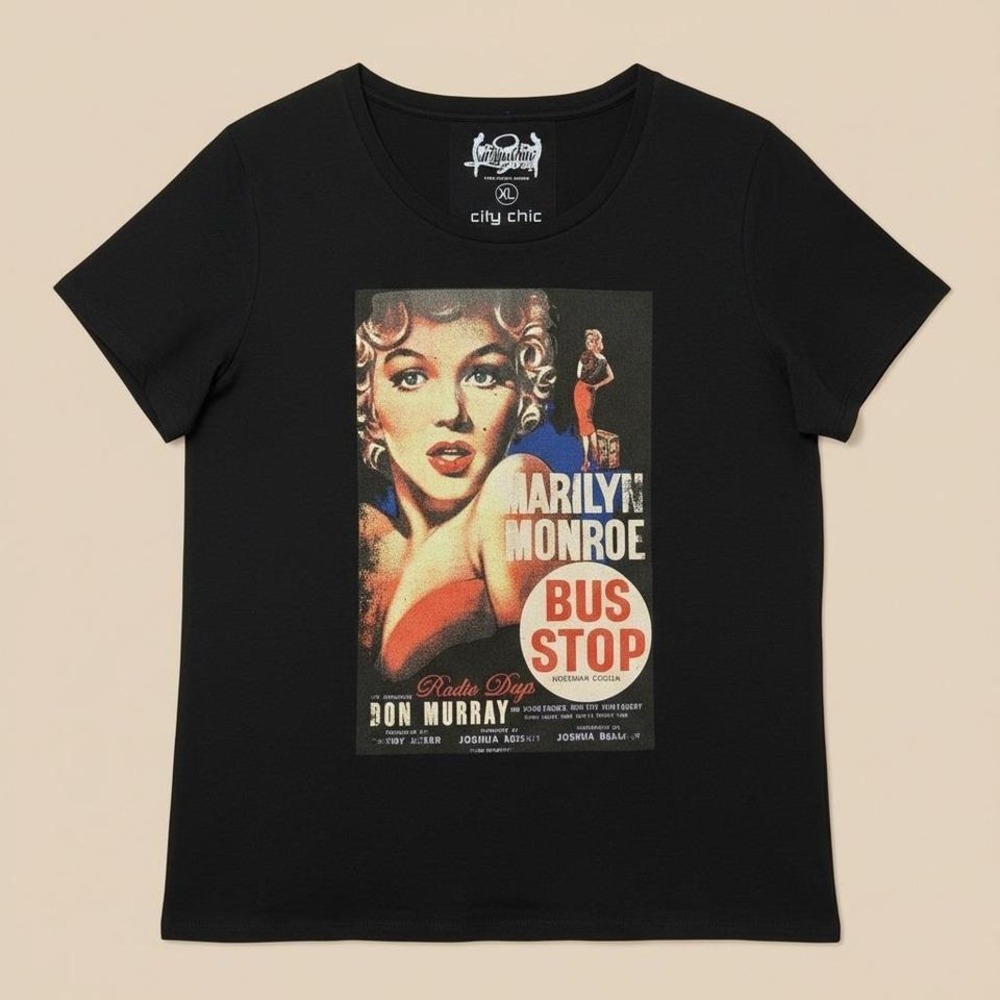 Marilyn Monroe Bus Stop Shirt‎ Vintage Movie Poster Tee XL Rare Hollywood Legend